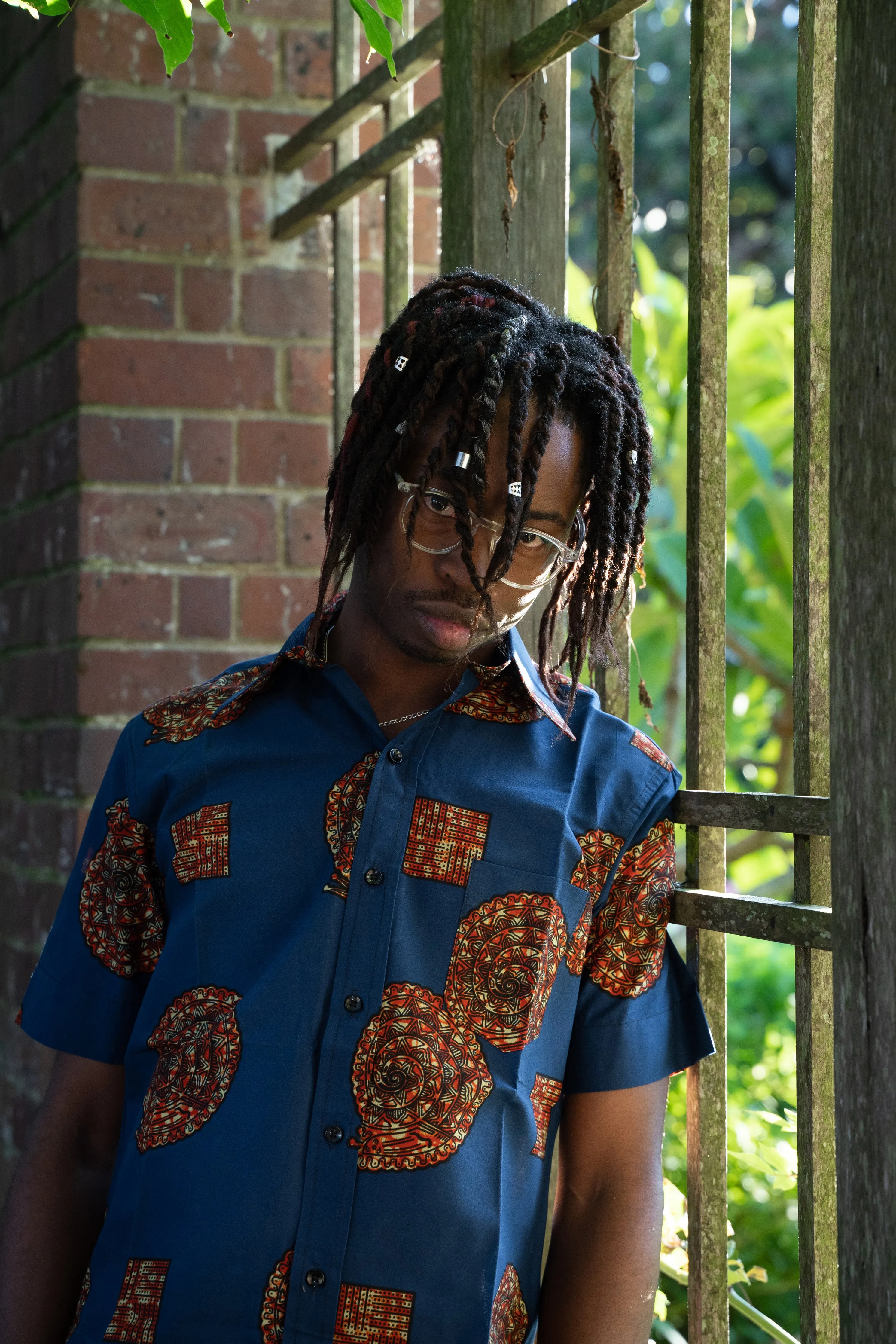 African Print Cayman Short Sleeve Shirt