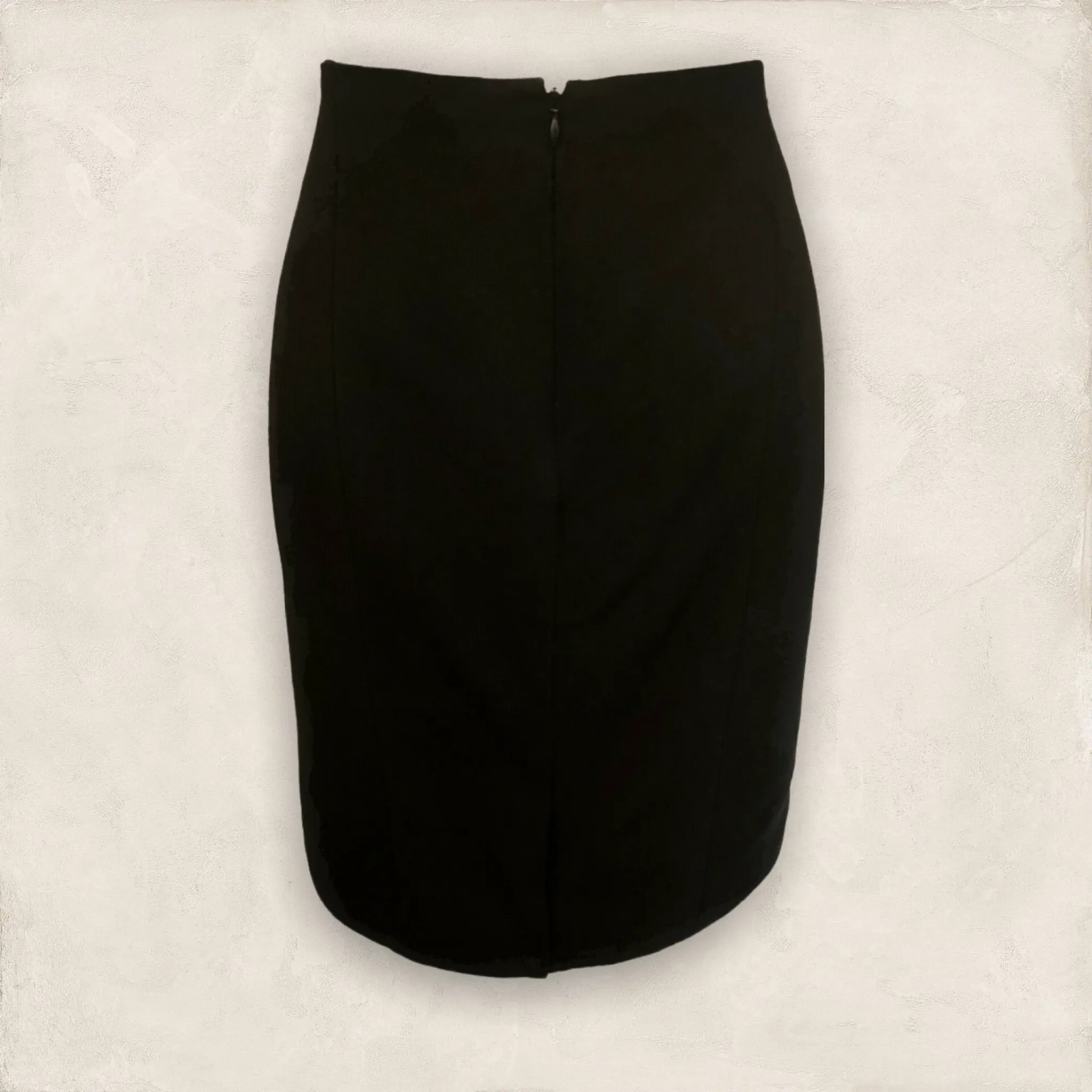 Alexander Wang Black Long Tail Wool Mix Mini Skirt UK 10/12 US 6/8 EU 38/40