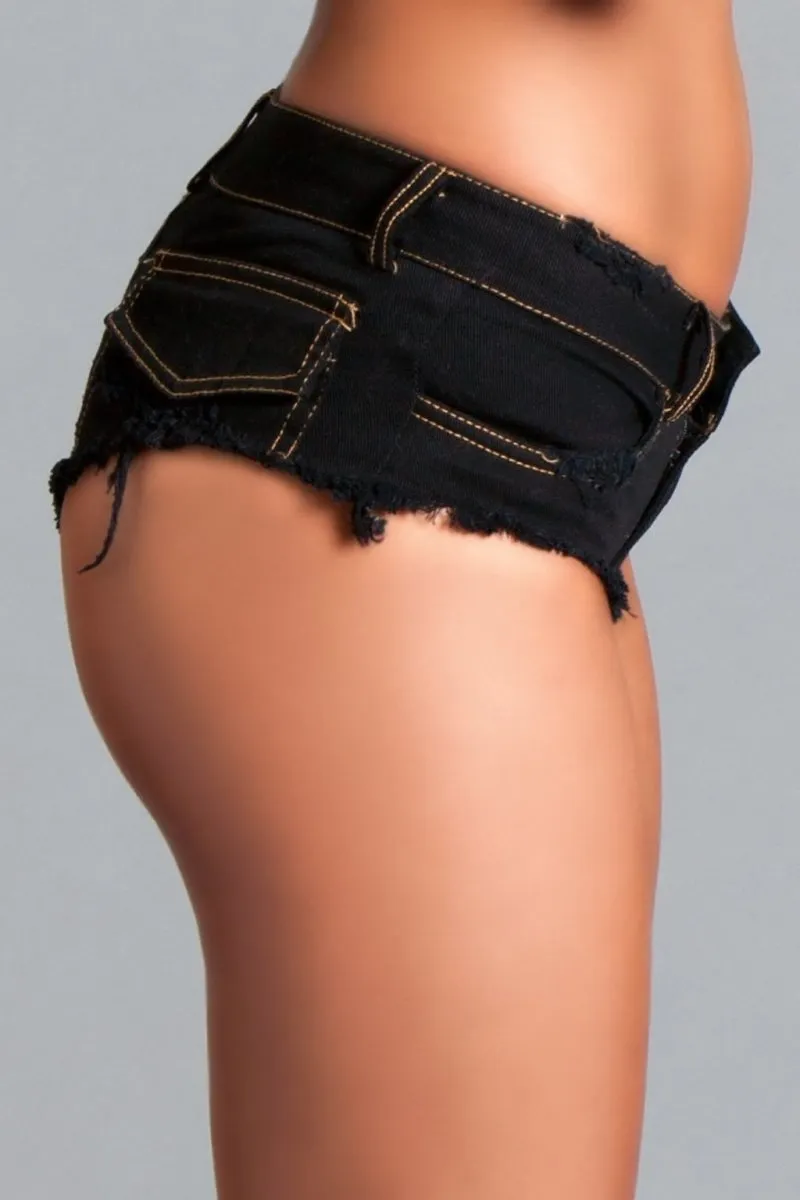 Baby Got Back Booty Shorts Black