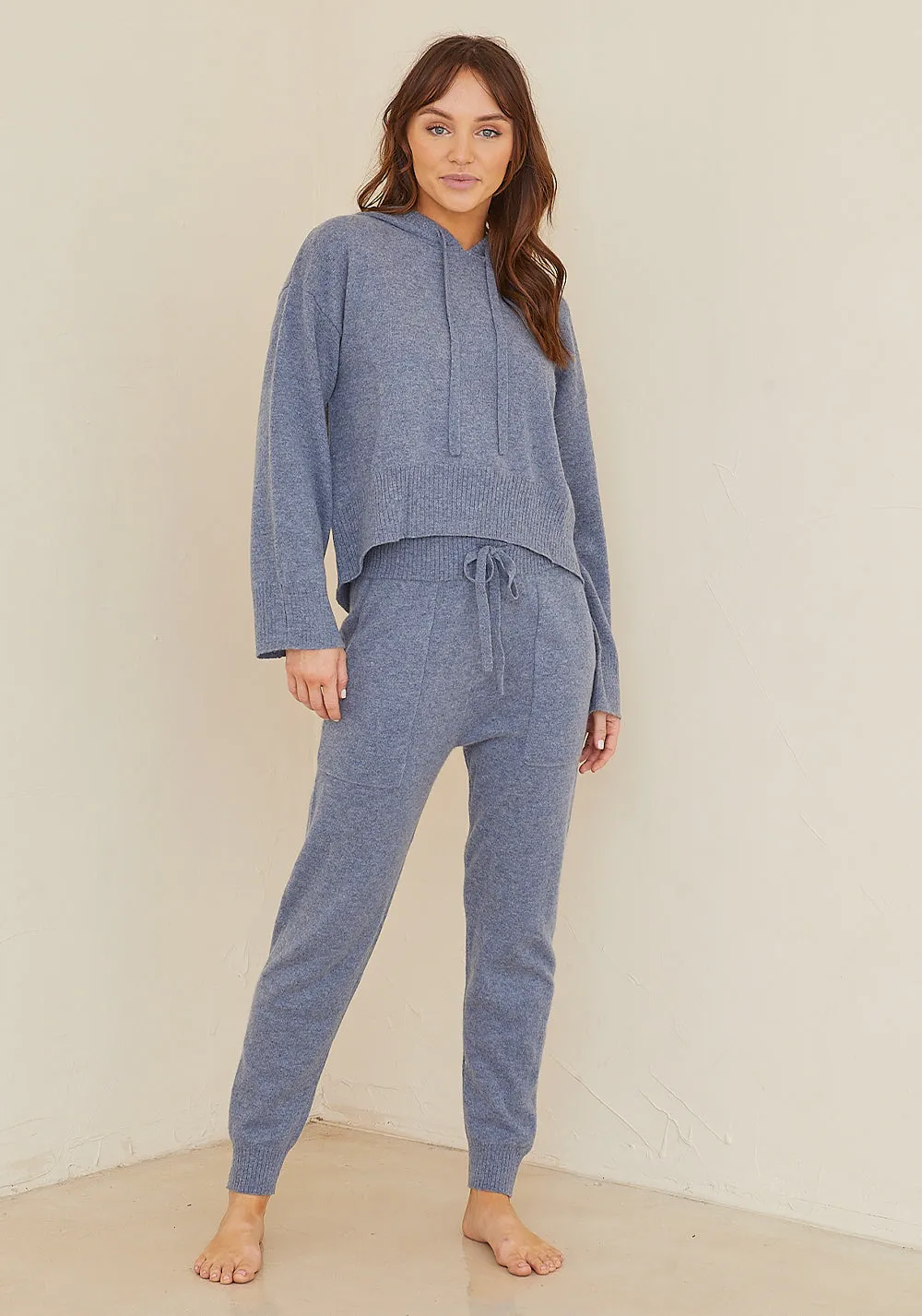 Bella Dahl - Pocket Jogger in Heather Stonewash Blue