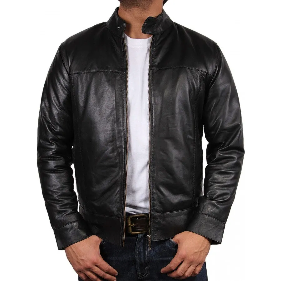 Black Leather Jacket For Men