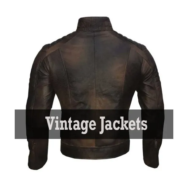 Cafe Racer Vintage Brown Jacket