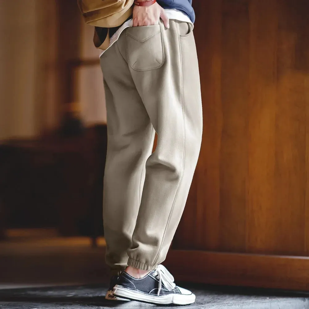 Casual Fleece Pants Men's Jogger Baggy Drawstring Sweatpants