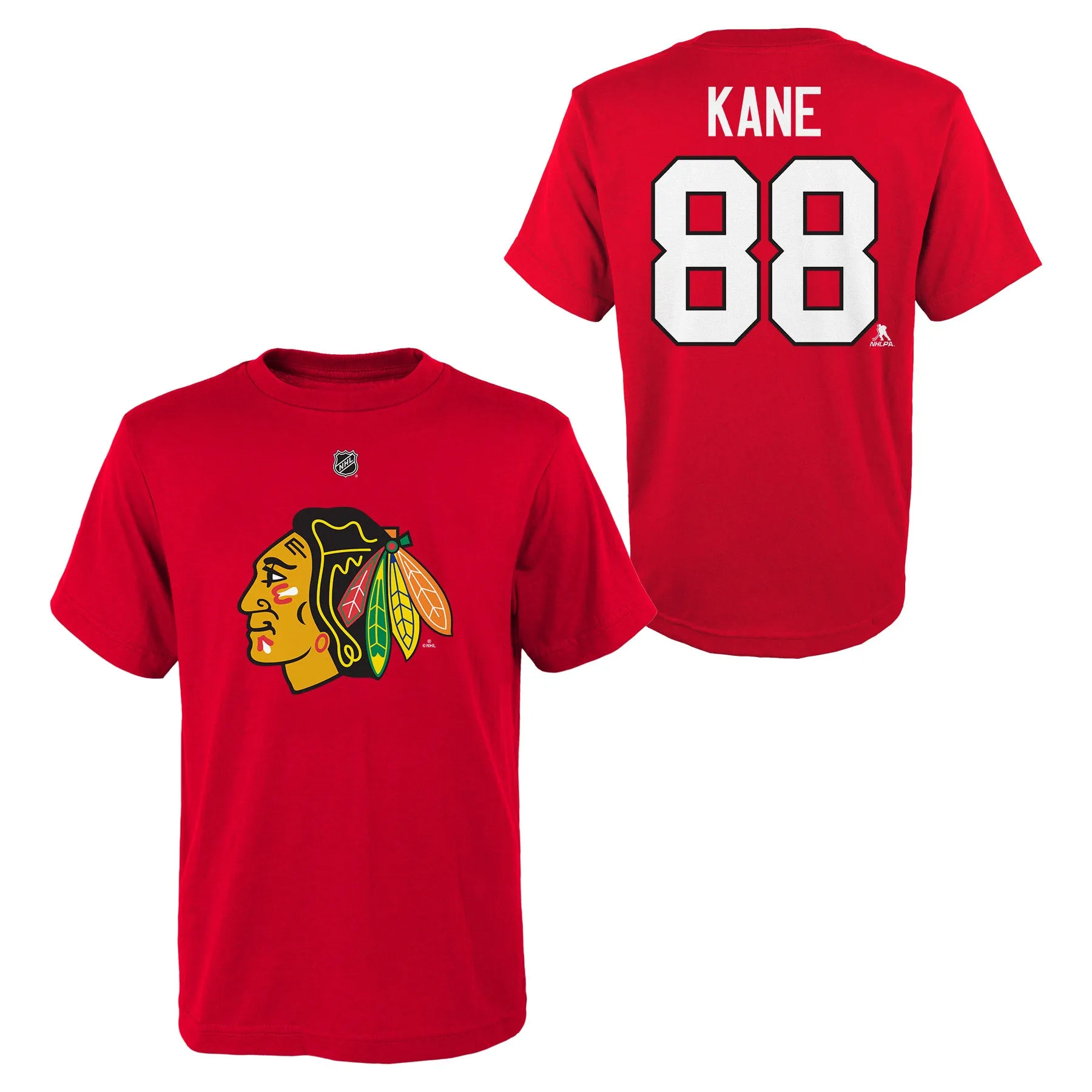 Chicago Blackhawks Youth Red Patrick Kane Player Tee