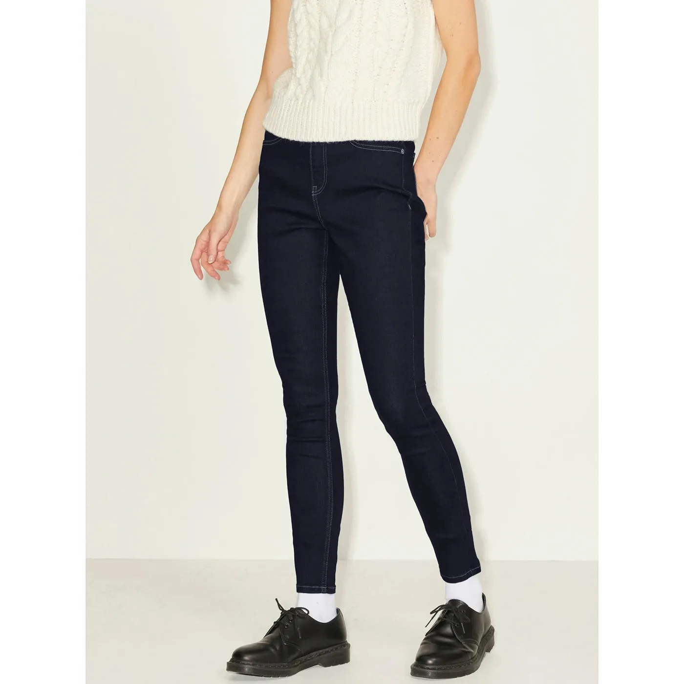 Dark Rinse High Waist Skinny Jeans