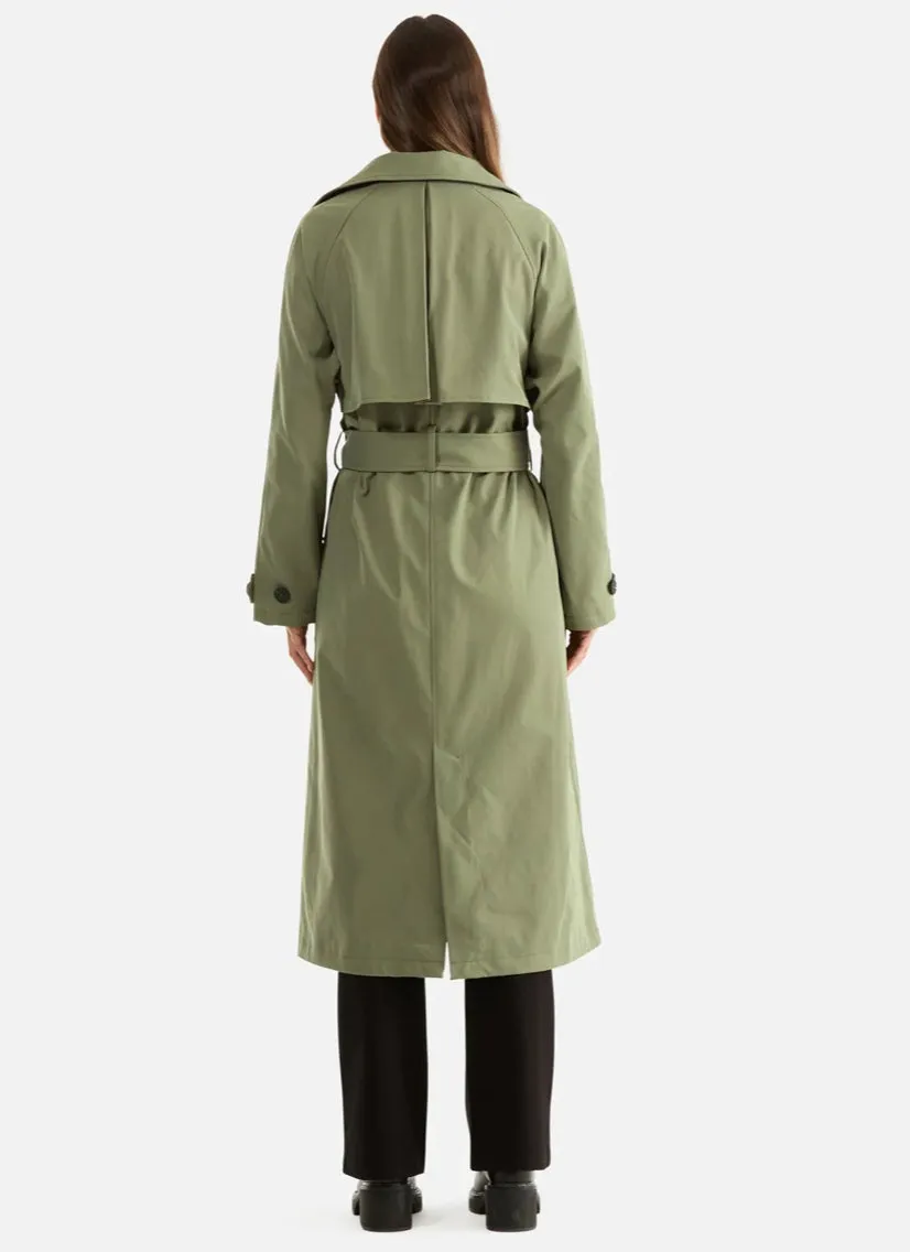 ENA PELLY - Carrie Trench Coat Forest