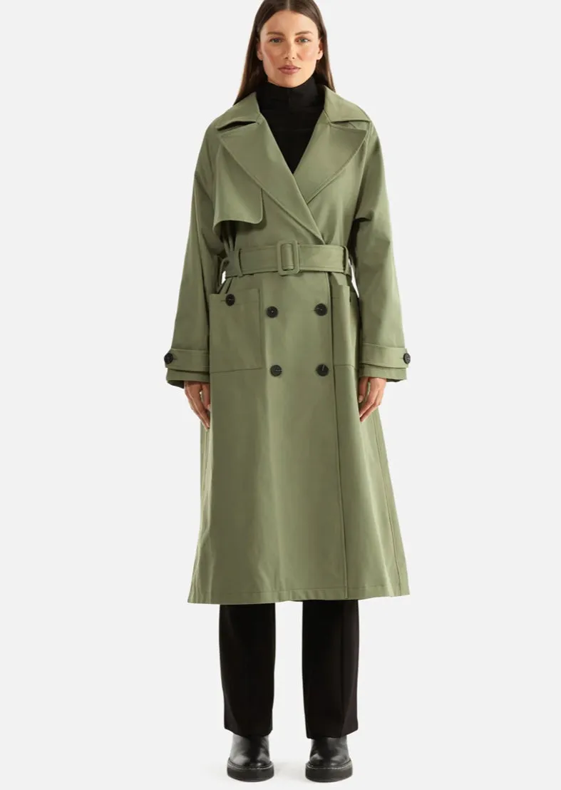 ENA PELLY - Carrie Trench Coat Forest