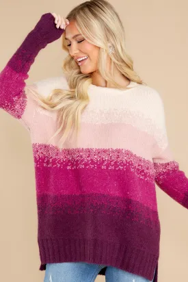 Endless Horizons Plum Multi Sweater