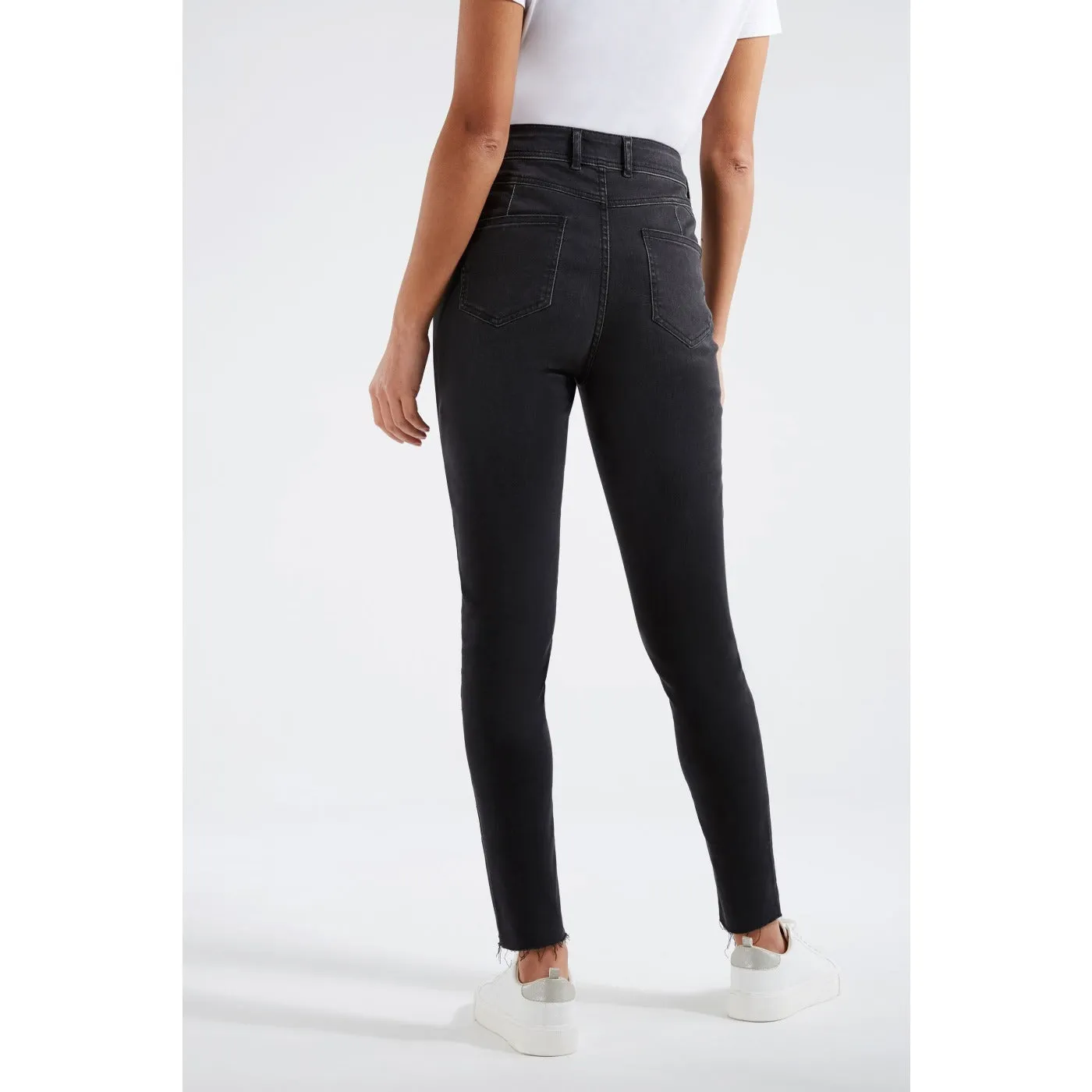 FF Black Ripped Pushup Jeans