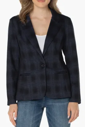 Fitted Blazer - Plaid