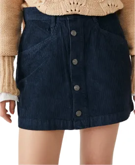 Free People Ray Cord Mini Skirt