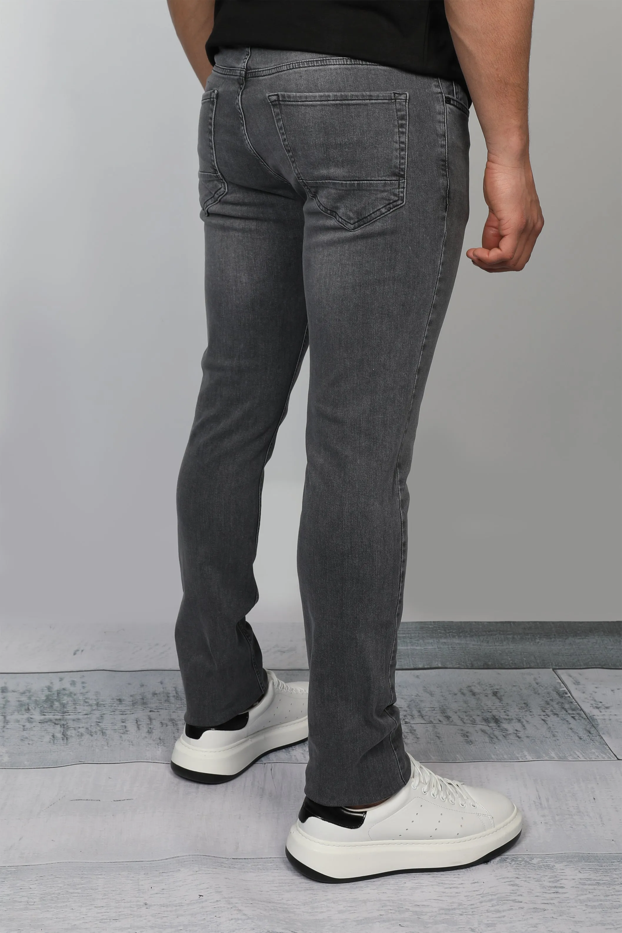 Grey Skinny Washed Jeans