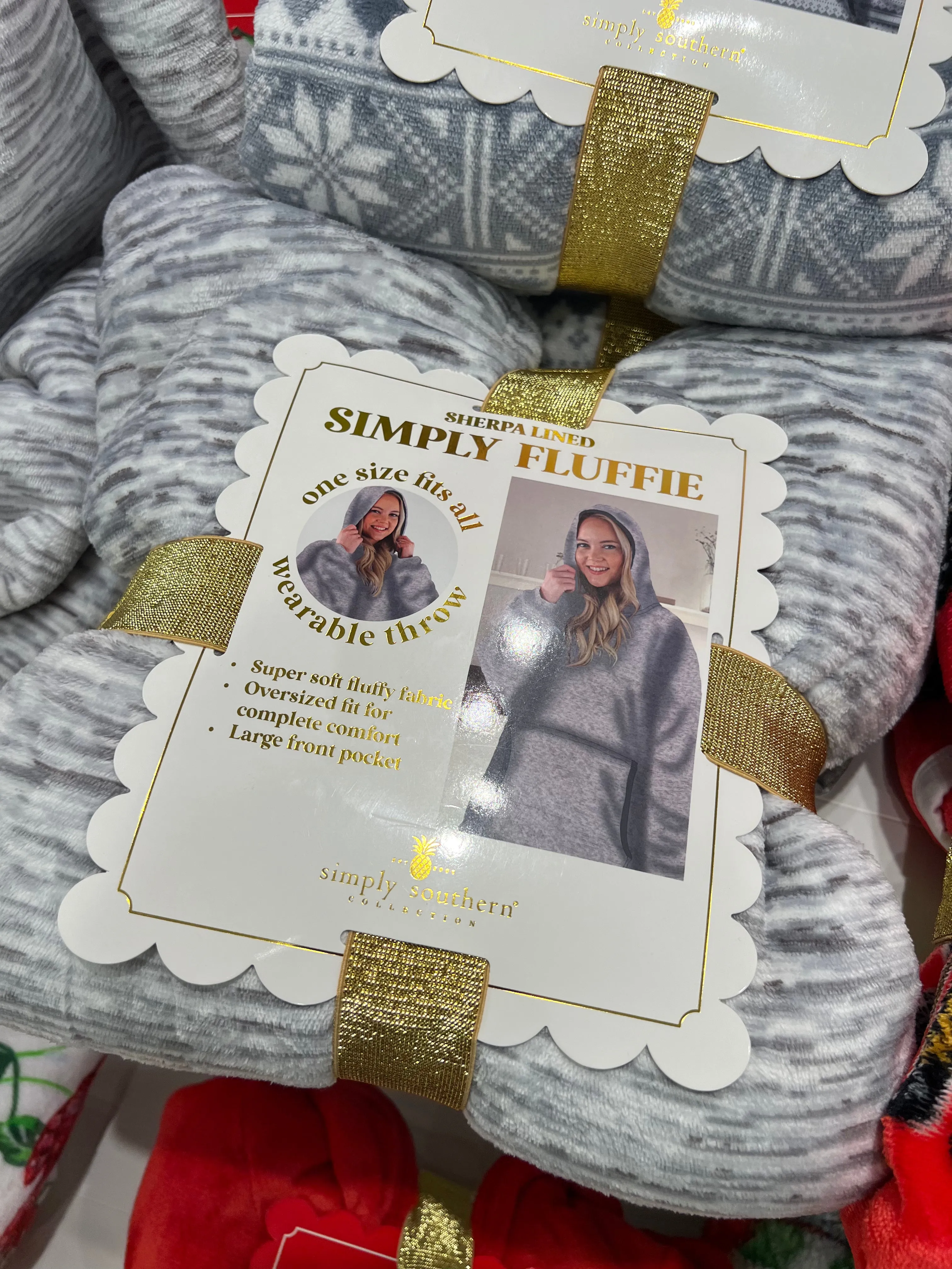 Hoodie Poncho Pullover Fluffies by Simply Southern