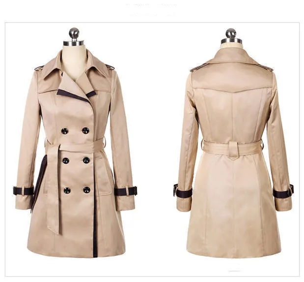 Ladies Autumn Winter Trench Coat