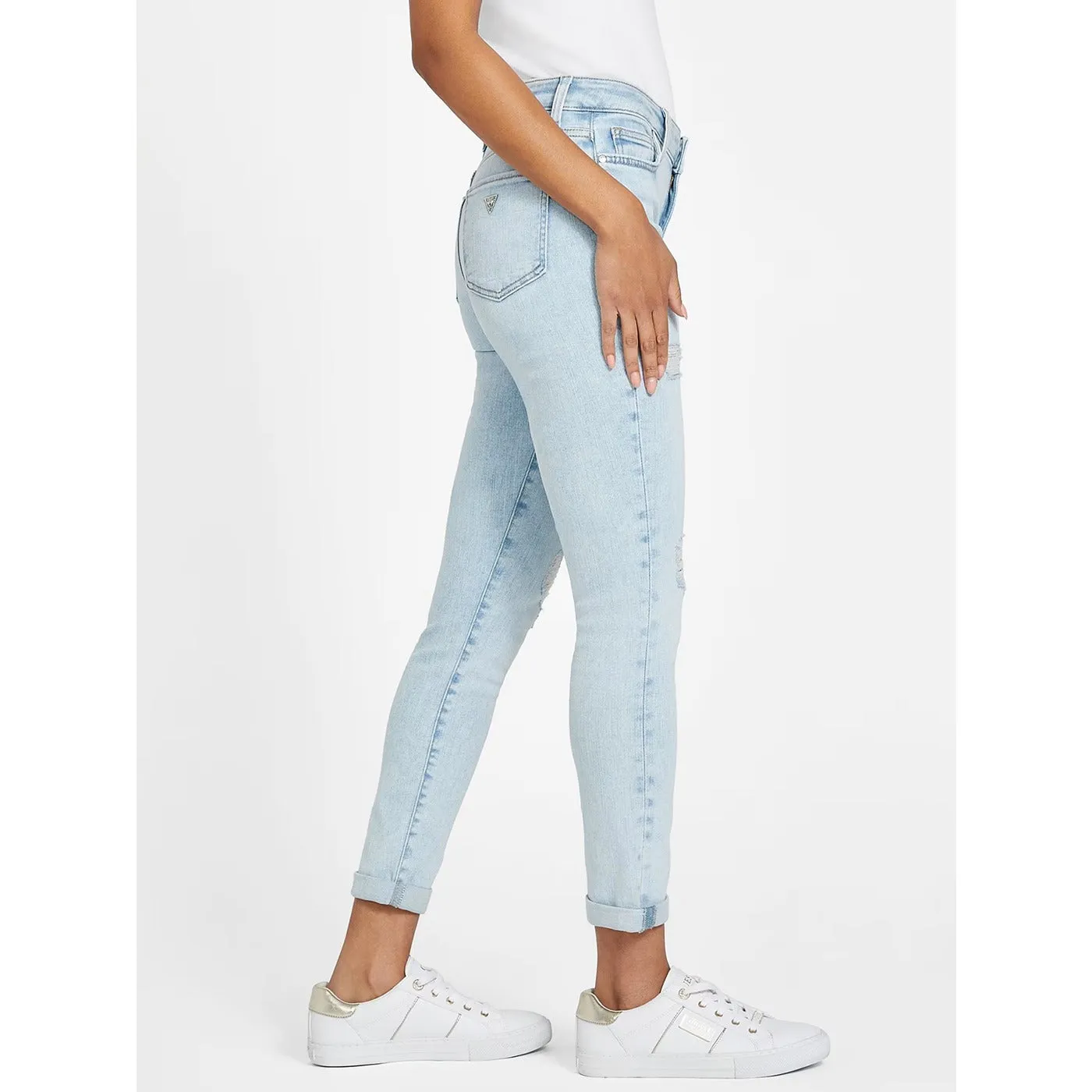 Light Blue Skinny Ripped Jeans