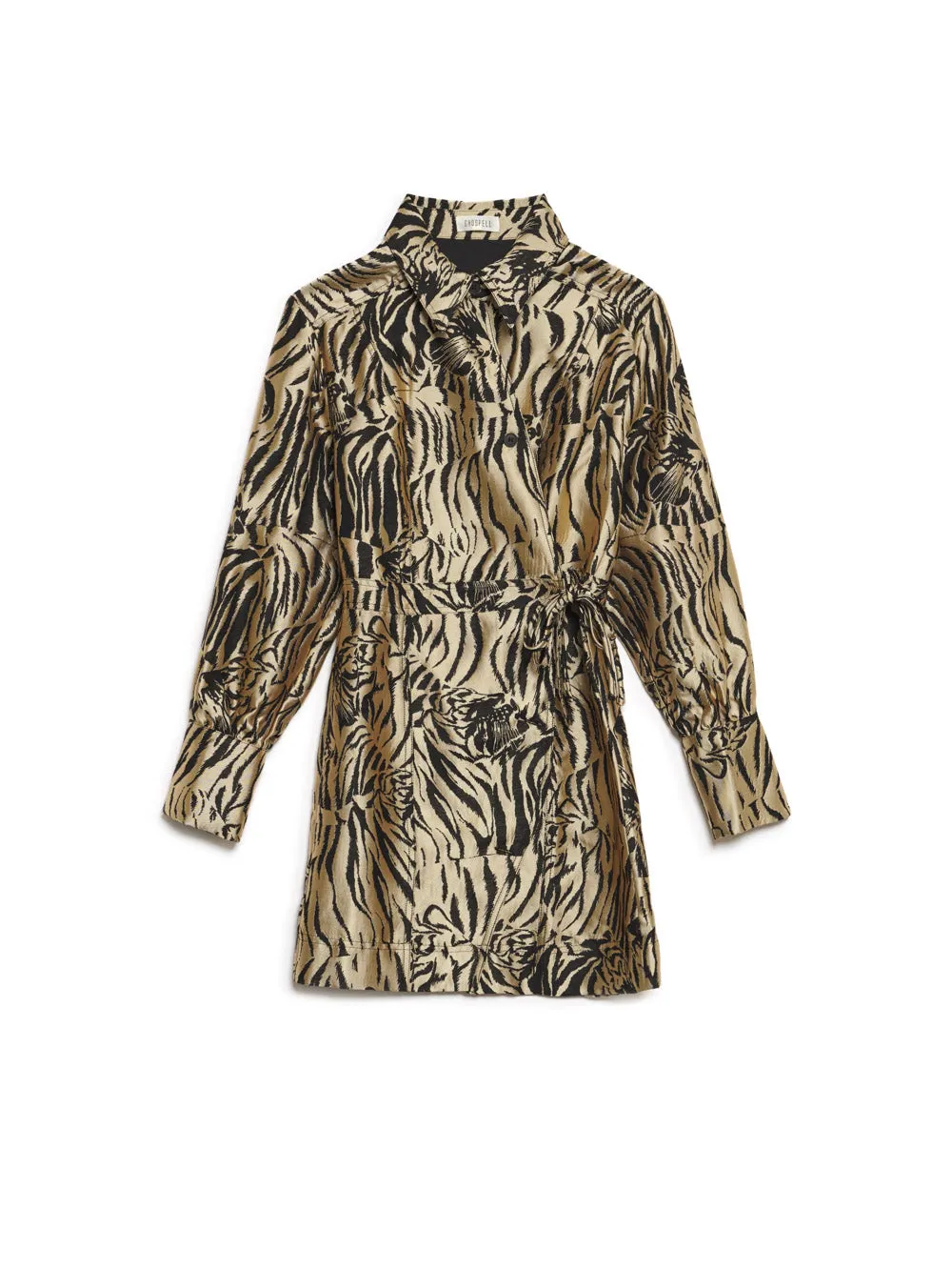 Maxine Animal Wrap Dress