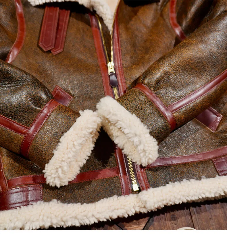 Men's B3 Sheepskin Bomber Coat