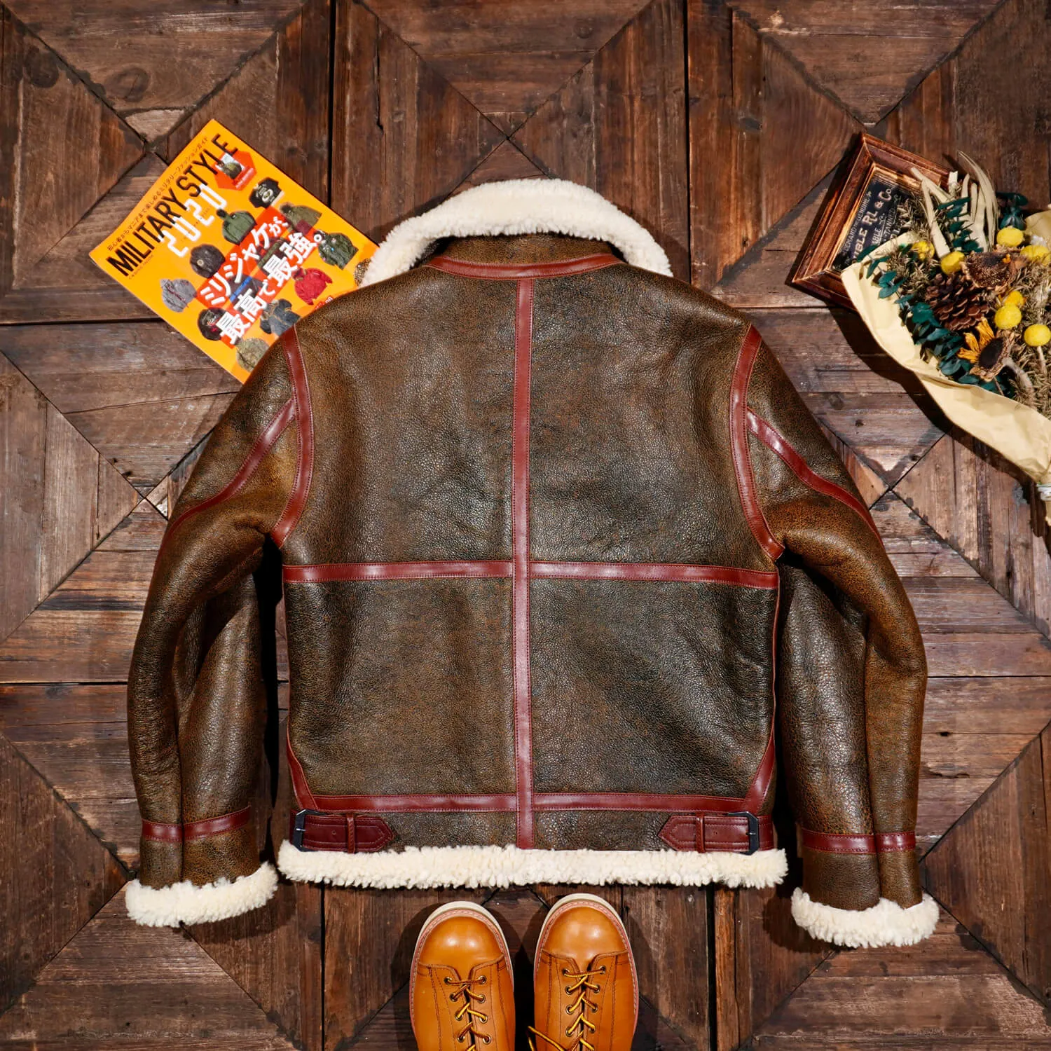 Men's B3 Sheepskin Bomber Coat