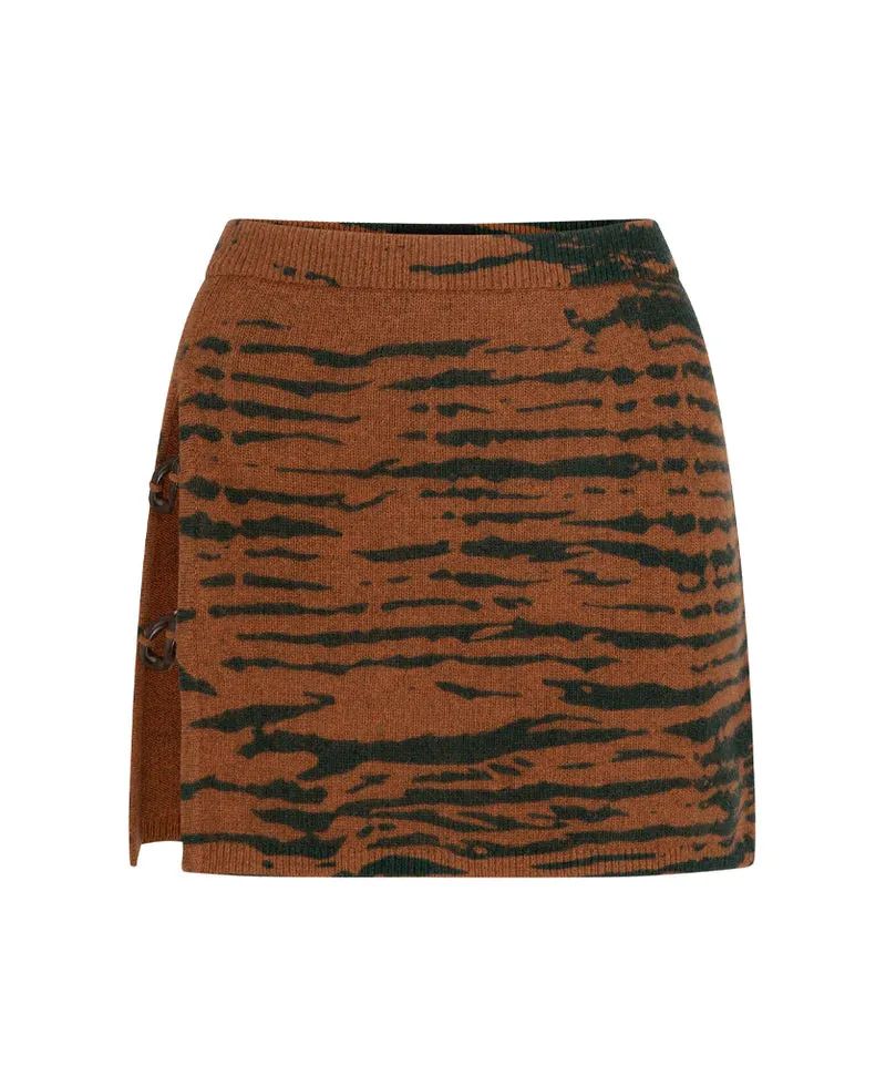 MIRAGE MINI SKIRT - CLAY