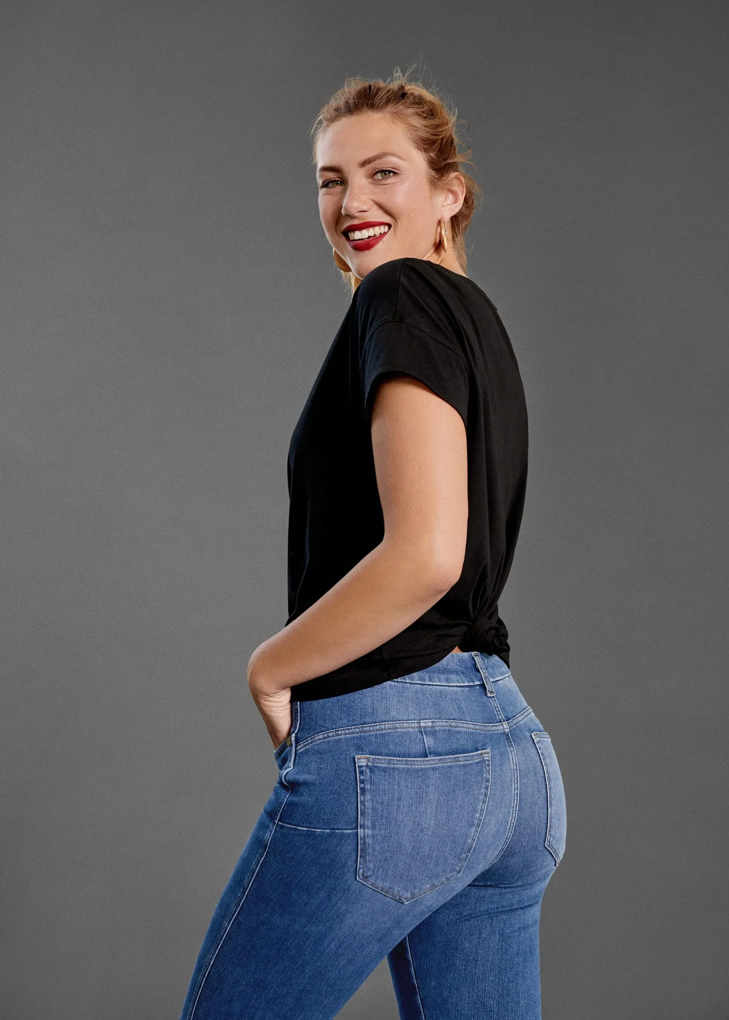 MNG Push-up Irene Mid-waist jeans