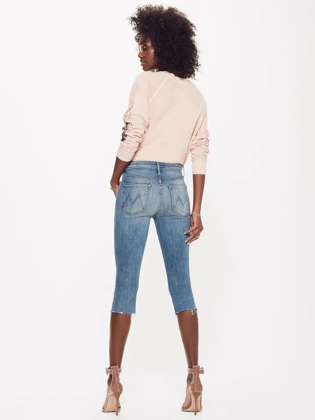 MOTHER - The Stunner Knicker Fray Denim Crops