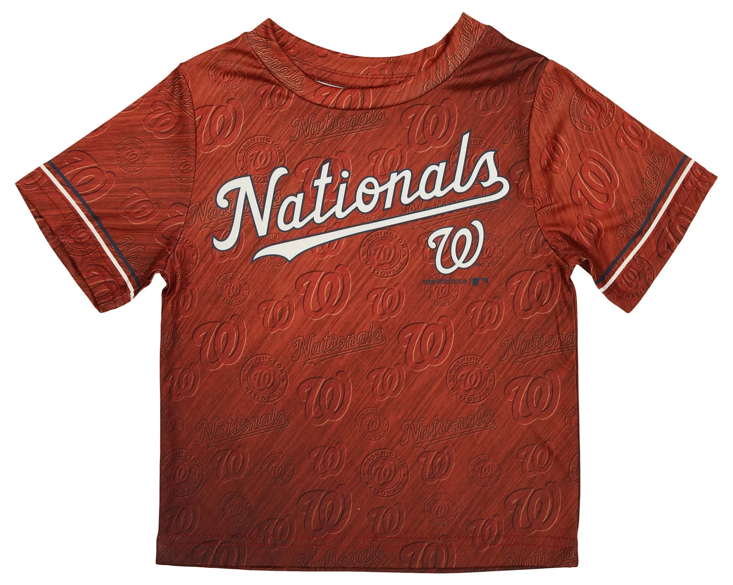 Outerstuff Washington Nationals MLB Toddler Subliminal Graphic 2-Piece Tee and Shorts Set, Scarlet Red