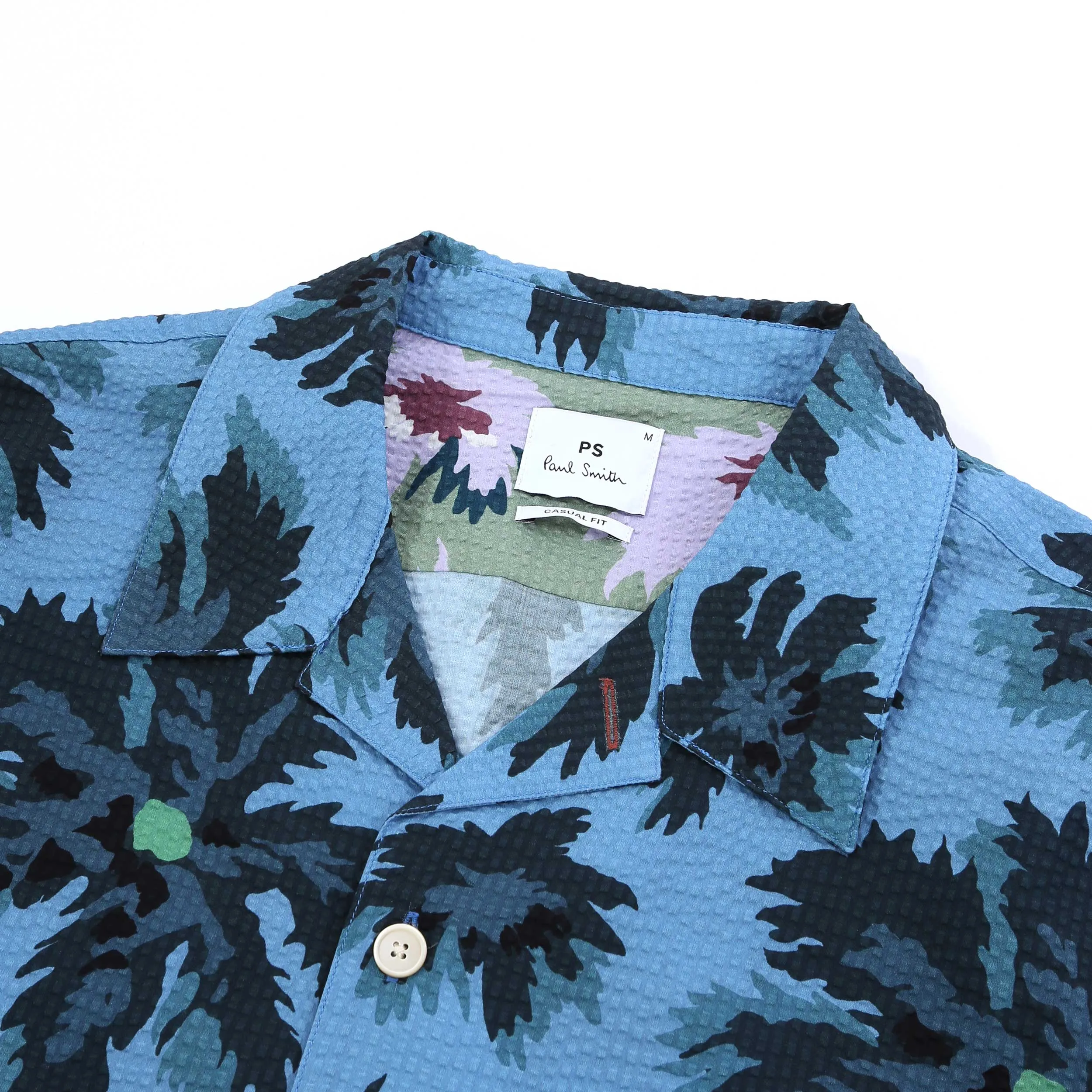 Paul Smith Casual Fit SS Shirt in Blue