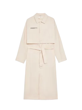 Recycled Nylon Trench Coat—sand