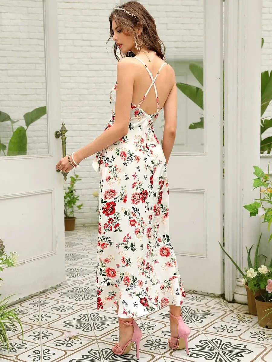 Riserva floral wrap dress