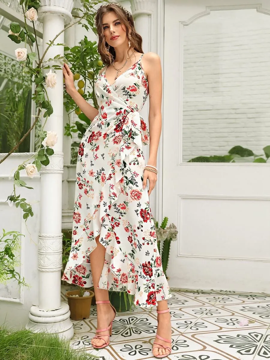 Riserva floral wrap dress