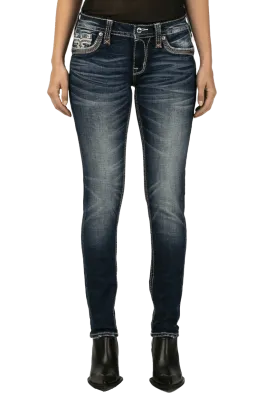 Rock Revival Hibiscus Skinny Jeans