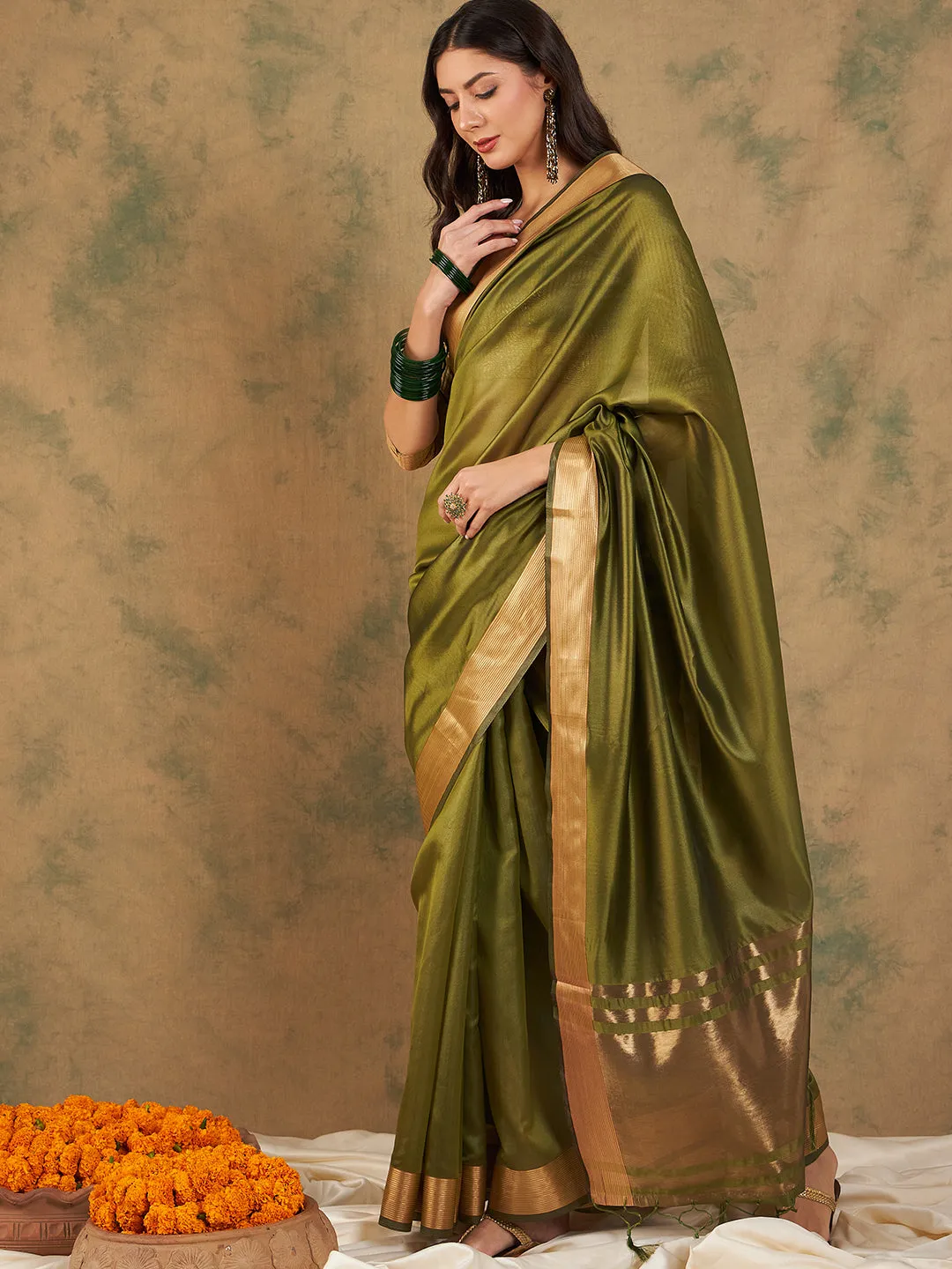 Women Party Wear Cotton Organza Saree With Un Stitched Blouse